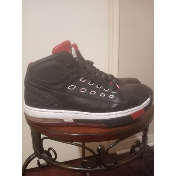 Nike Air Jordan Ol' School Mens 10.5 Shoes Sneakers Black Red White 317223-011